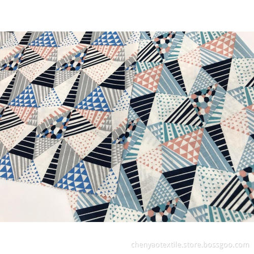 Comfortable And Cool Cotton Linen Printed Fabric